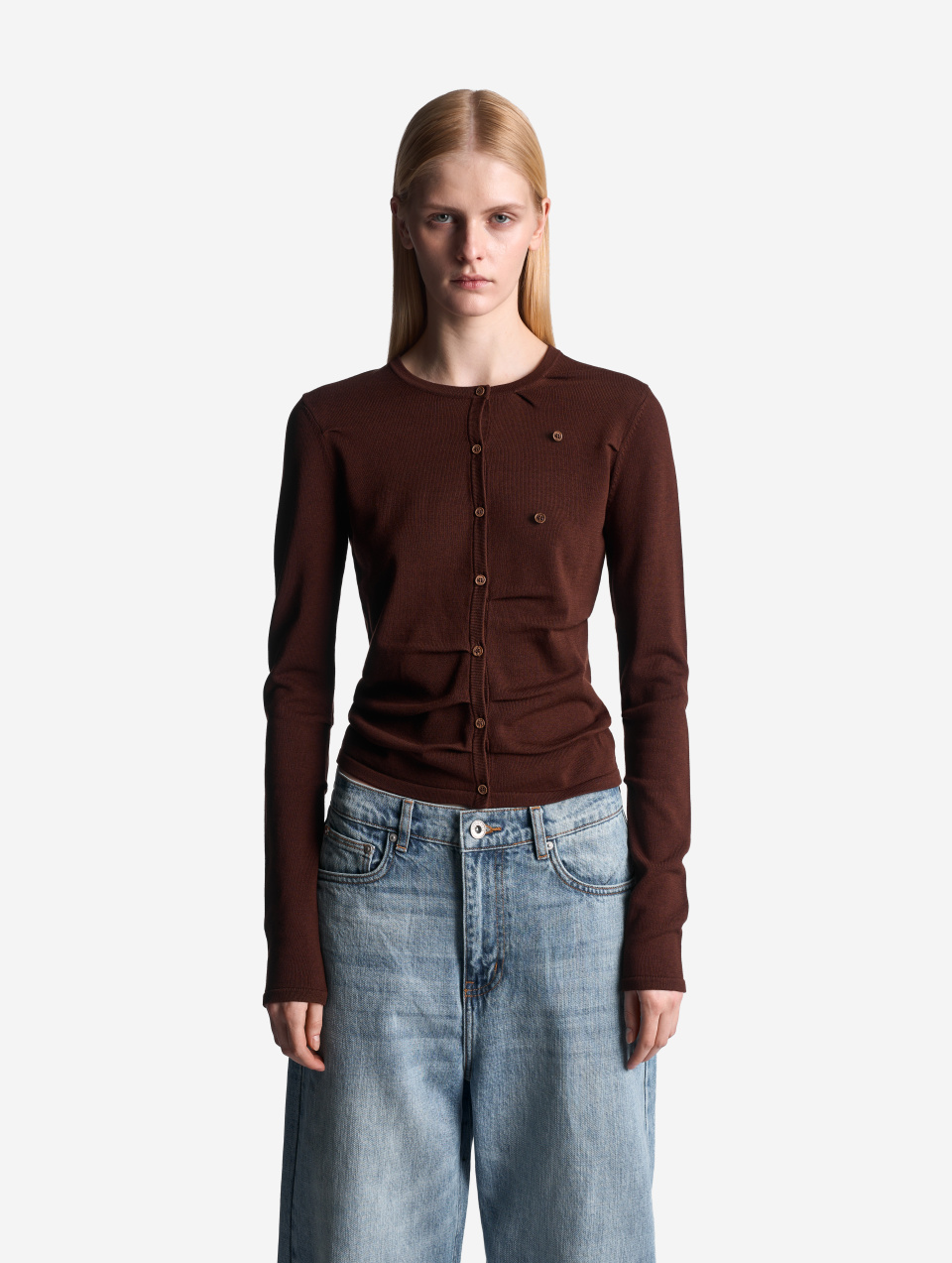 Кардиган Slim Fit с защипами, фото 1 Кардиган Slim Fit с защипами, фото 1