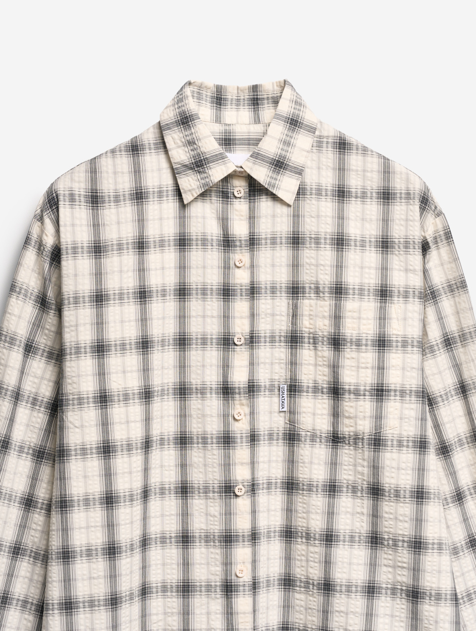Рубашка Grandpa Fit из жатого хлопка, фото 2 Рубашка Grandpa Fit из жатого хлопка, фото 2
