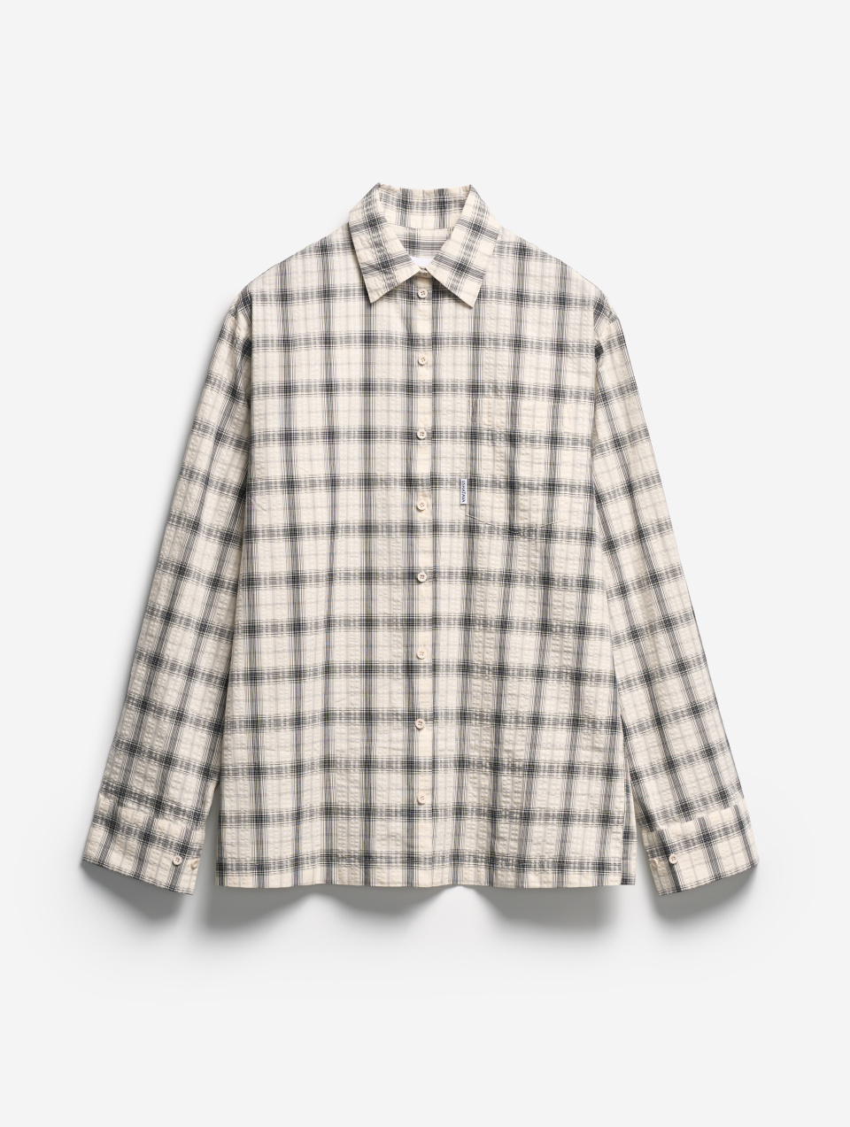 Рубашка Grandpa Fit из жатого хлопка, фото 1 Рубашка Grandpa Fit из жатого хлопка, фото 1